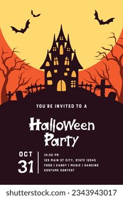 Halloween Invite - Haunted House