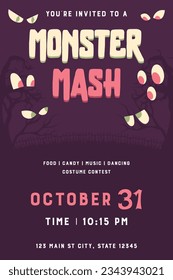 Halloween Invite - Monster Mash