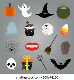 Halloween Items Set