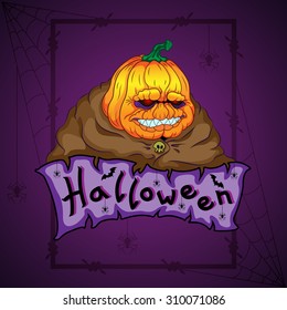 Halloween Jack background.Vector illustration.Eps 10.