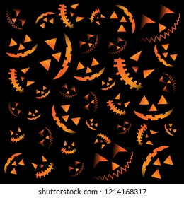 Halloween jack o lantern face background