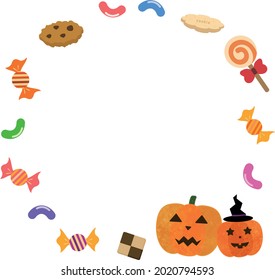 Halloween Jack O Lantern Lots of Candy Frames