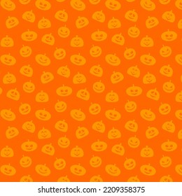 Halloween jack o lantern pattern background