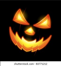 Halloween Jack o lantern smiley face