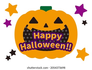 Halloween Jack O Lantern and Title