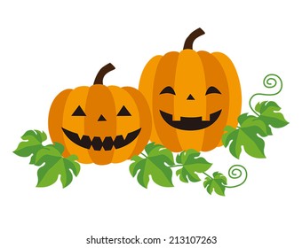 Halloween Jack o lantern / vector illustration