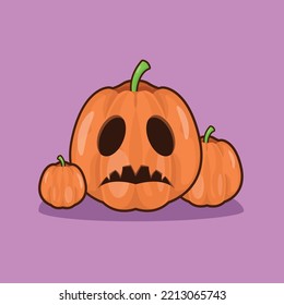 Halloween Jack Pumpkin Illustration Vector
