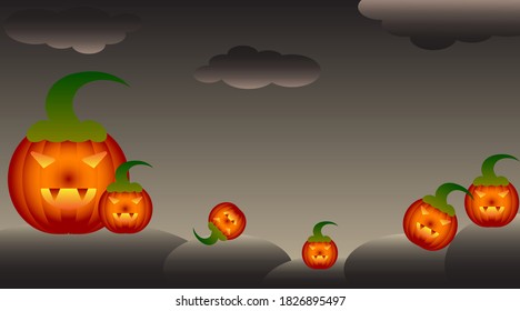 A halloween Jack-O lantern background