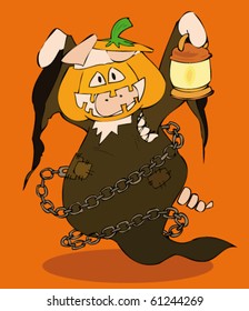 Halloween Jack-o'-lantern.