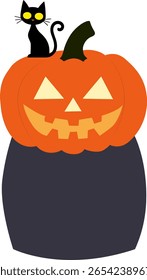 Halloween, Halloween Jack-o'-lanterna Preto Gato Design