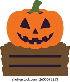 Halloween, Halloween Jack-o'-lanterna Crate Gráfico