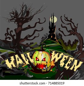 Halloween Jack-o'-lantern Vector