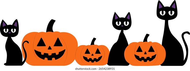 Dia das Bruxas, Halloween Jack-o'-lanternas Black Cats Night