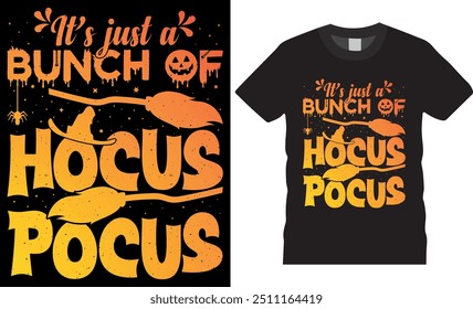 Halloween es solo un montón de diseño de camiseta de hocus pocus. Camiseta de Halloween Pumpkin Patch Cutie, Scary Halloween diseño de camiseta archivo EPS. Diseño aterrador de la camiseta de Halloween 2024 listo para cualquier artículo de impresión.