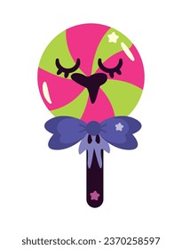 halloween kawaii candy illustration isolated