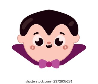halloween kawaii vampire vector isolated