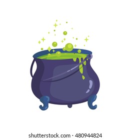 halloween kettle vector