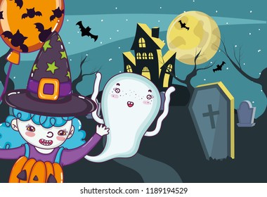 Halloween kids cartoons