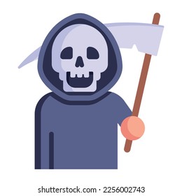 A halloween killer in flat icon