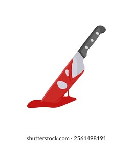 Halloween Knife, Halloween Vector Illustration, Isolated
