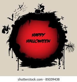 Halloween Label or Background Template