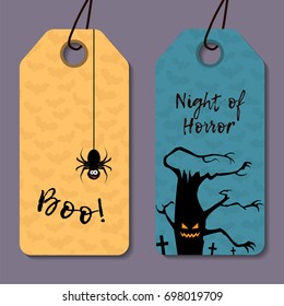 Halloween label tag