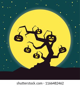 Halloween label vector. free space for text. wallpaper. background.