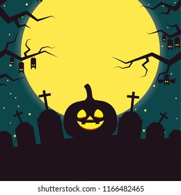 Halloween label vector. free space for text. wallpaper. background.