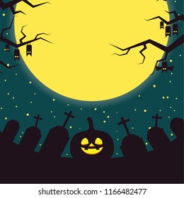 Halloween label vector. free space for text. wallpaper. background.
