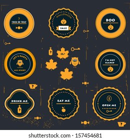 Halloween Labels, Icons and Tags