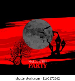 Halloween Layout/Cover. Minimalist Creative Design Concept. Stock Vector Illustration. Modern and Abstract Background