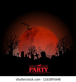 Halloween Layout/Cover. Minimalist Creative Design Concept. Stock Vector Illustration. Modern and Abstract Background