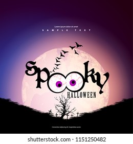 Halloween Layout/Design Cover. Modern and Abstract Background. Stock Vector Illustration. Minimalist Creative Design Concept.