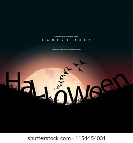 Halloween Layout/Design Cover. Modern and Abstract Background. Stock Vector Illustration. Minimalist Creative Design Concept.