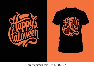  Halloween Lettering and Bats Poster Design vector illustration