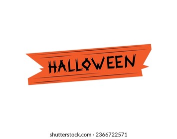 halloween lettering isolated illustration design