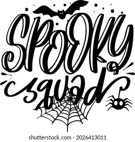 Citas De Letras De Halloween Para Carteles Imprimibles Tote Bag Tumbler T Shirt Design Spookone Squad