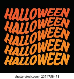Halloween lettering  typography t-shirt design 