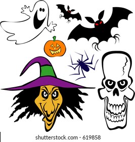 Halloween Line Art Icons