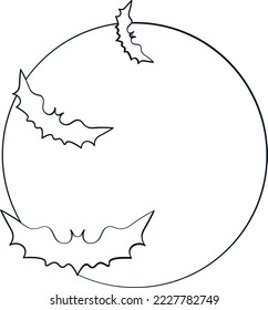 halloween line art icons and characters