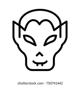 Halloween line icon