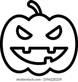 halloween line icon illustration vector