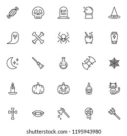 Halloween line icon. Vector illustration  symbol 