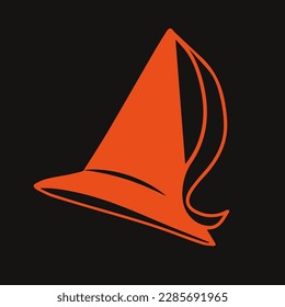 halloween line postcard holiday pumpkin hat witch magic face emotion horror fear pattern