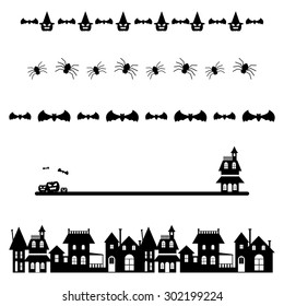 Halloween line vector