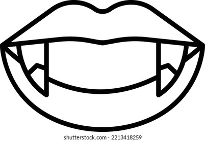 Halloween Lips Vector Icon which is suitable for commercial work and easily modify or edit it

