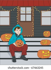 Halloween and a Little Boy