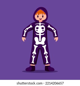 Halloween Little Boy Character Design Illustration