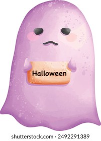 Halloween, Halloween little ghost, Halloween elements.