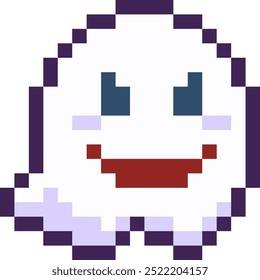 Ícone de 8 bits do Pixel Fantasma do Halloween.